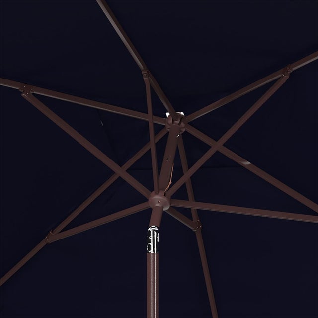 Contemporary Kamen 6.5Ft X 10Ft Auto Tilt Rectangle Market Umbrella, Navy For Sale - Image 3 of 5