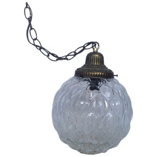 Moroccan-Style Glass Swag Pendant For Sale