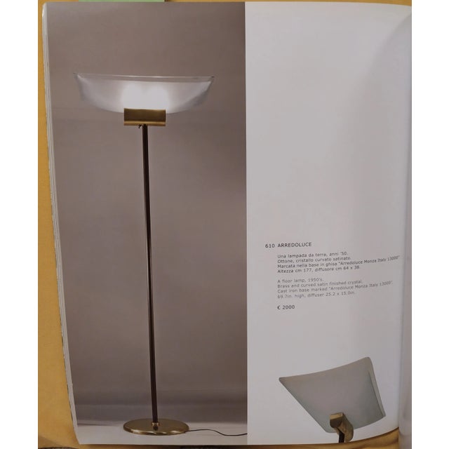 Gold Floor Lamp from Arredoluce, 1950s For Sale - Image 8 of 10