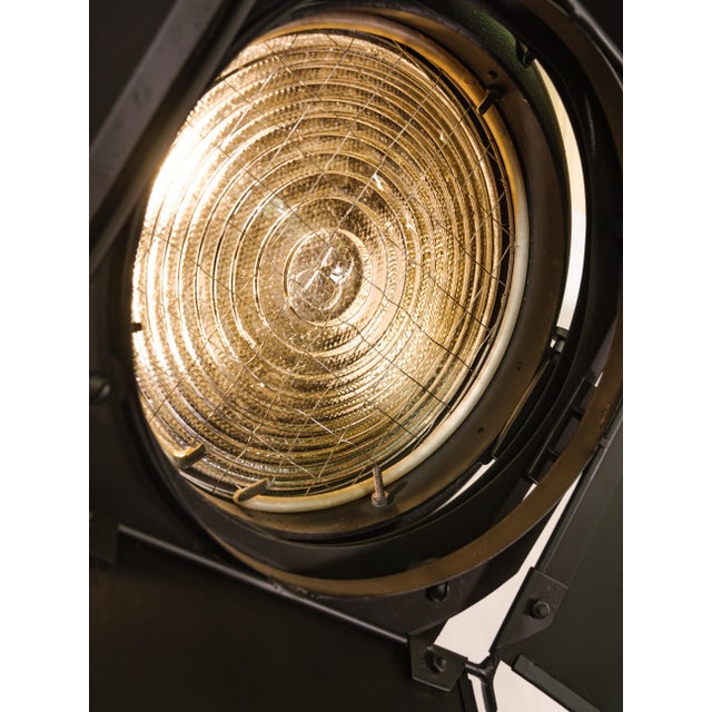 Film Spotlight Floor Lamp on Industrial Tripod from Berkey Italia, 1970s For Sale - Image 14 of 16
