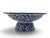 Asian Blue & White Porcelain Pair of Tazza Candy Dish or Candle Holder Set For Sale In Portland, OR - Image 6 of 8