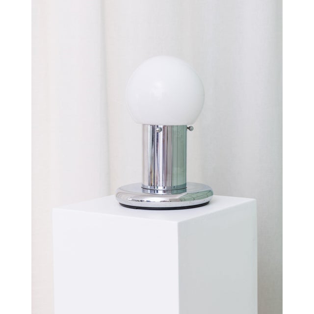 Glass Space Age Italian Table Lamp, 1970s For Sale - Image 7 of 12