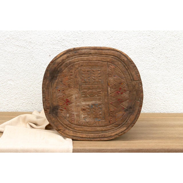 African Antique Spider Carved Nupe Stool For Sale - Image 3 of 11