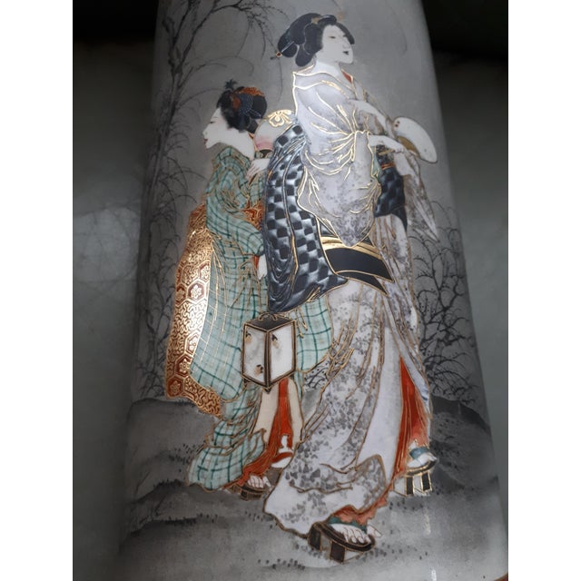 Meiji Kutani Porcelain Vase, Japan, 1890s For Sale - Image 12 of 14