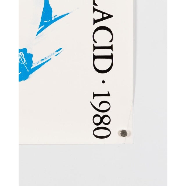 1980s Lake Placid Ski Cross Olympic Poster, 1980s For Sale - Image 5 of 9