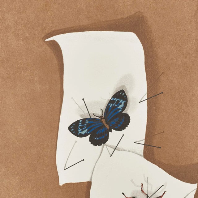 Chestnut Sample - Schumacher X Charlap Hyman Herrero Diana Wallpaper in Multi For Sale - Image 8 of 9