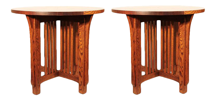pair of lamp tables