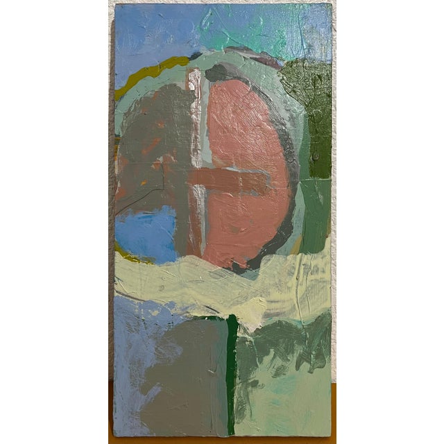 1960s Edward Avedisian, Mod Abstract Expressionist Modernist Oil Painting Edward Avedisian Color Circles For Sale - Image 5 of 9