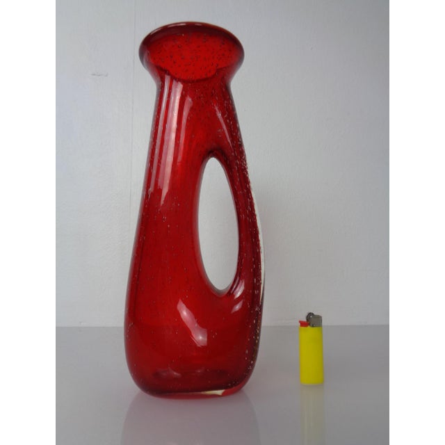 Red Murano Glass Vase, Italy, 1960s For Sale - Image 3 of 18