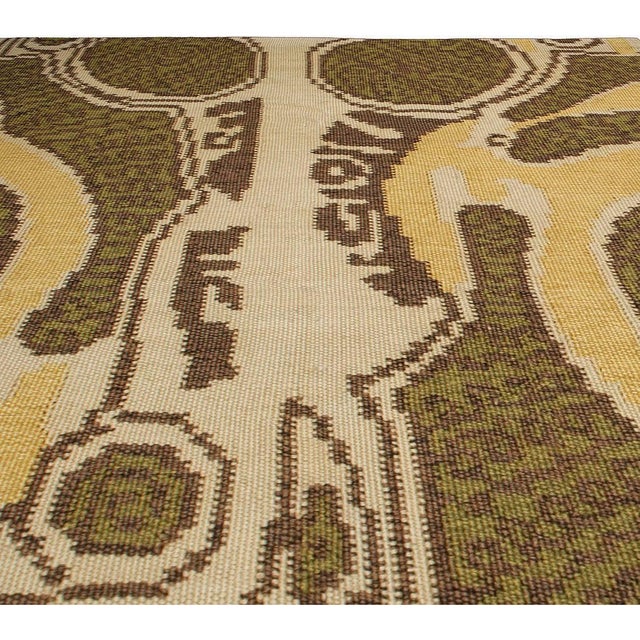 Modern Kim Alexandriuk Tattoo Relief Hand Knotted Wool Rug for Doris Leslie Blau For Sale - Image 3 of 6