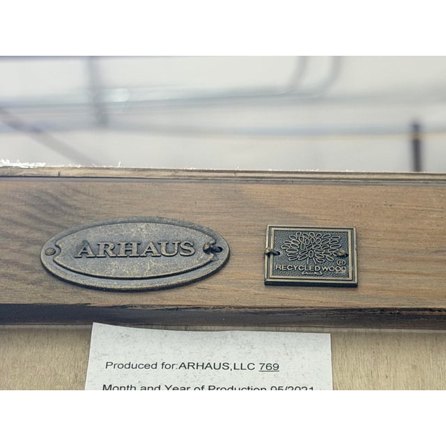 Arhaus Chorus Theory Reclaimed Pine French Casement Display Cabinet For Sale - Image 12 of 12