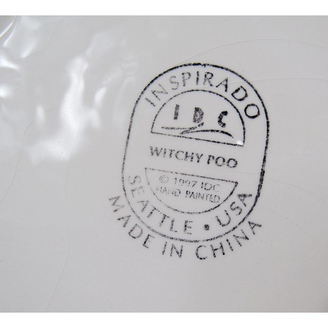 1997 Inspirado Witchy Poo Hand-Painted Halloween Teapot For Sale - Image 12 of 14