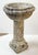 English Garden Stone Planter or Urn on Pedestal Stand in the Medieval Style For Sale In Austin - Image 6 of 11