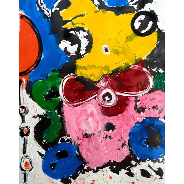 Pablo Picasso 19.6" by 25.5" Mikki Lee' #3 - Contemporary Oil Painting by Diane Grant, Unframed - Pablo Picasso For Sale - Image 4 of 9