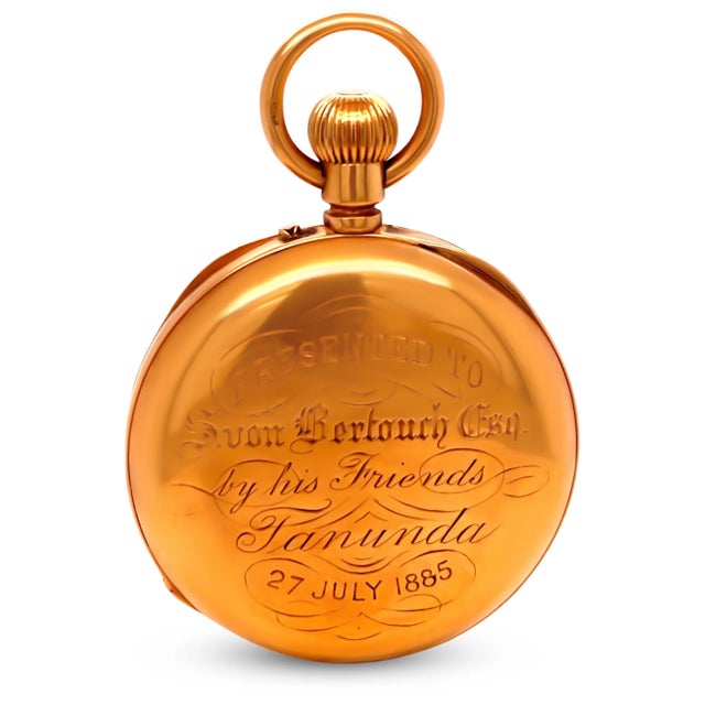 Late 19th Century 18ct Yellow Gold Open Dial Pocket Watch – 1881 – 80.9g For Sale - Image 5 of 8