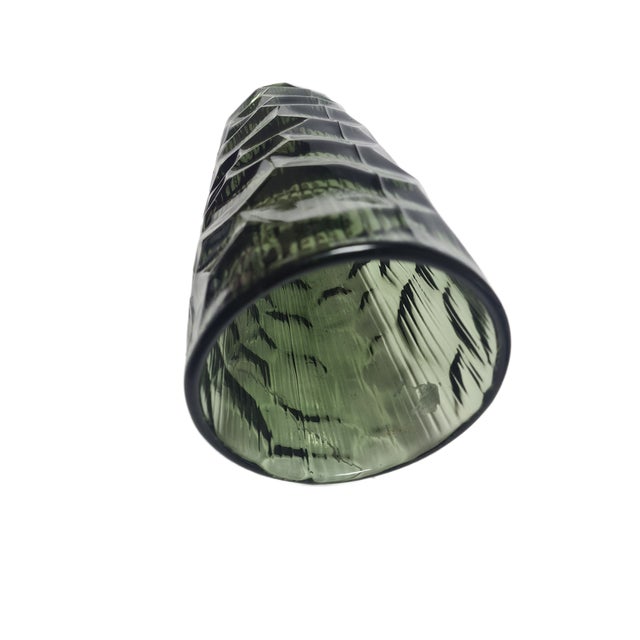 Oculus New Look Vase attributed to Jan Sylwester Drost for Ząbkowice Glassworks, 1970s For Sale - Image 12 of 17