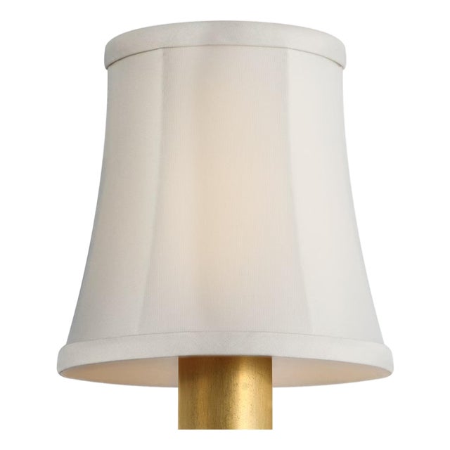 Visual Comfort Signature 4" Champagne Silk Bell Empire Shade For Sale