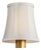 Visual Comfort Signature 4" Champagne Silk Bell Empire Shade For Sale
