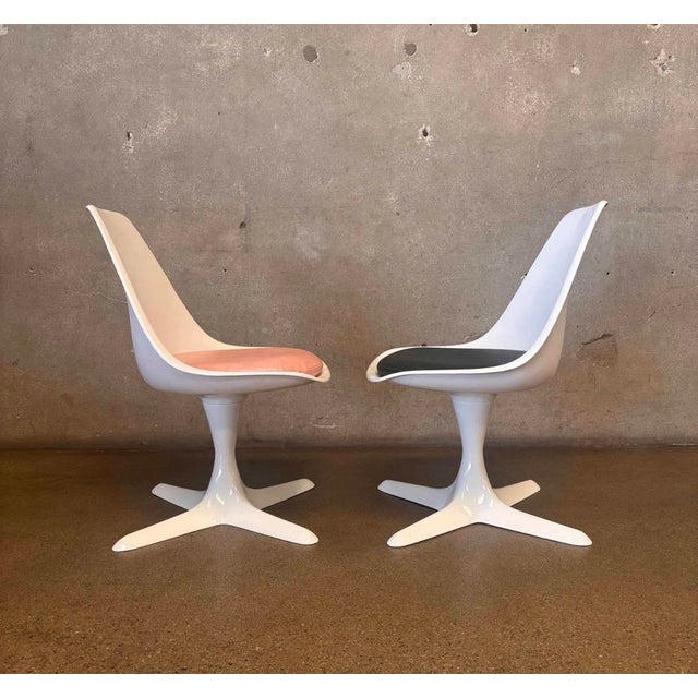 Burke, Inc. 1950s MCM Burke Fiberglass Chairs/Pair For Sale - Image 4 of 9