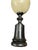 Mid-Century Modern Vintage Exotic Wood and Ostrich Egg Lamps from Maison Jansen, 1950s, Set of 2 For Sale - Image 3 of 9