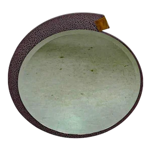 Lee Weitzman Post Modern Spiral Wall Mirror, in Pink Crackle Finish. Chicago, 1992