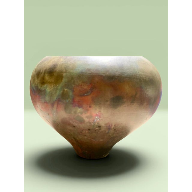 Signed Tamerlane Burnell Monumental Raku Lidded Vessel For Sale In Sacramento - Image 6 of 10
