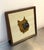 Mid-Century Modern Brussels Griffon Framed Needlepoint Textile Art For Sale - Image 3 of 3