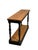 Antique Console Table in Black Lacquered Fir Wood with Turned Legs, 1890s For Sale - Image 6 of 6