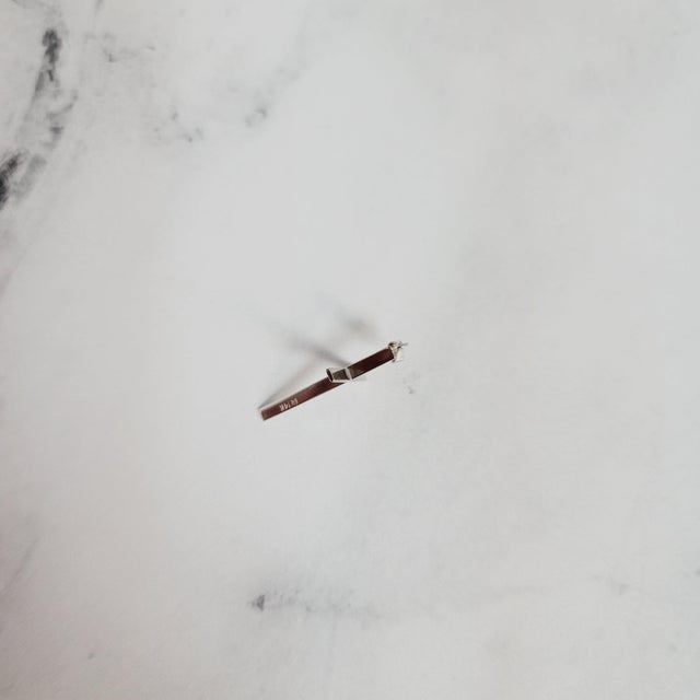 Skinny Dainty Gold Cross 14k Yellow Gold 16" For Sale - Image 4 of 6