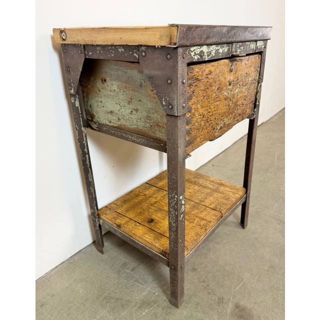 Vintage Industrial Iron Chest of Drawers, 1950s For Sale - Image 6 of 18