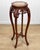 Chinoiserie Vintage Chinese Rosewood Marble Top Carved Plant Stand Table For Sale - Image 3 of 12