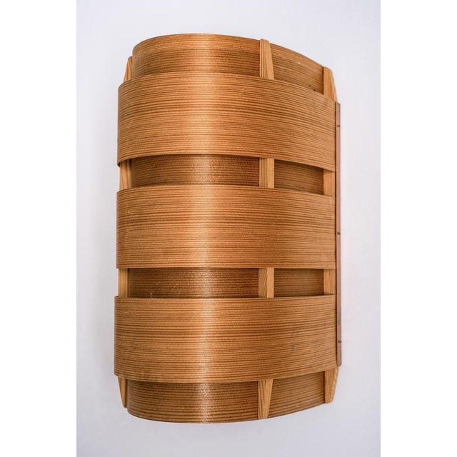 Wood Model V155 Wall Lights by Hans-Agne Jakobsson, Sweden, 1970s, Set of 6 For Sale - Image 7 of 11