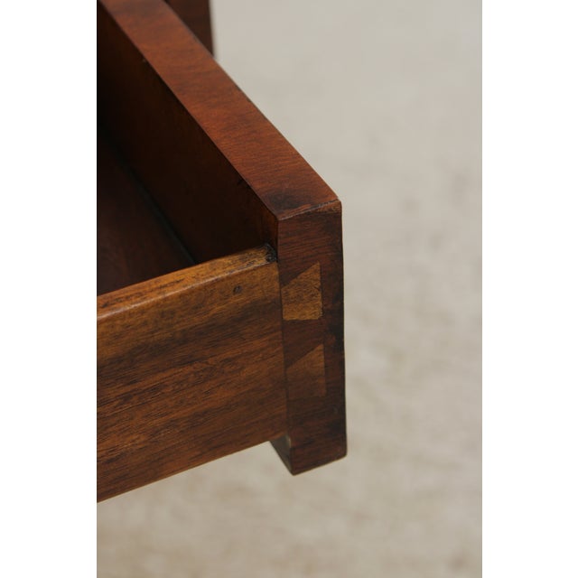 1990s Theodore Alexander Attributed Marquetry Inlaid Leather Top Writing Desk For Sale - Image 5 of 17