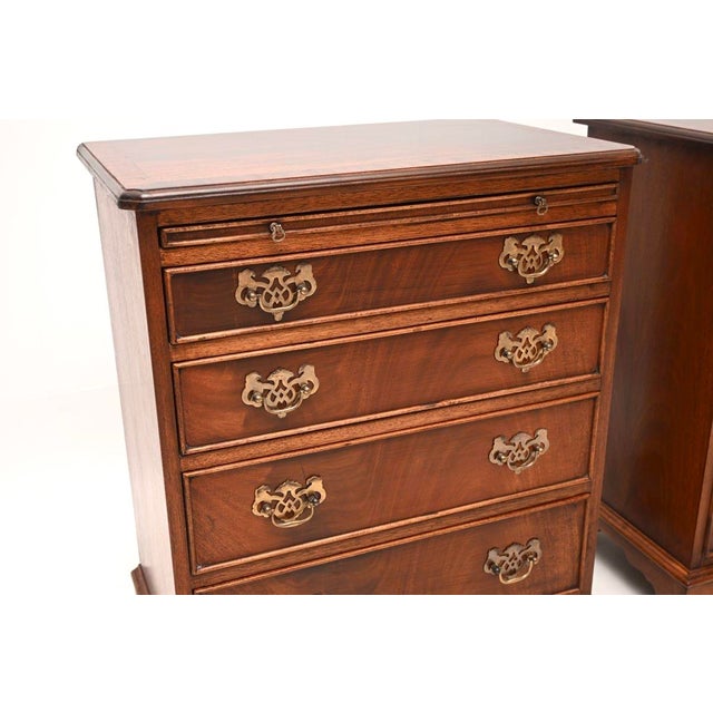 Mahogany Chests of Drawers, 1950, Set of 2 For Sale - Image 10 of 12