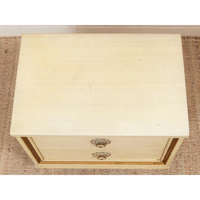 Mid 20th Century Double Drawer Flower Drawer Pull Table For Sale In Los Angeles - Image 6 of 12