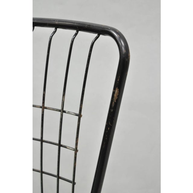 Vintage Daystrom Mid Century Modern Black Metal Kitchen Dining Chairs, Set of 6 For Sale - Image 14 of 18