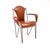 1960s Vintage Leather and Steel Dining Chairs attributed to Frederic Weinberg, 1960, Set of 8 For Sale - Image 5 of 11