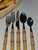 Boho Chic Chic and Stylish Faux Bamboo Resin and Stainless Flatware 40 Pieces - Service for 8 For Sale - Image 3 of 3