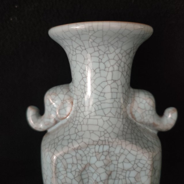 Chinese Ceramic Vase, Gun Ware Celadon Glaze Porcelain Vase For Sale In Seattle - Image 6 of 10