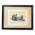 1940’s Original Rustic Scottish Terrier Family Etching For Sale