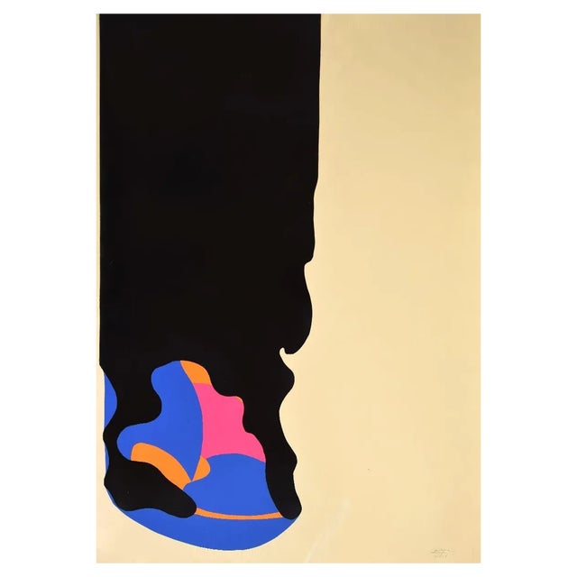 Unknown, Composition, Original Screen Print, 1968 For Sale