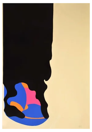 Unknown, Composition, Original Screen Print, 1968