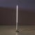 Silver Trapez Chrome Floor Lamp with White Tube by Erwin Egli for Ribag, Switzerland, 1990s For Sale - Image 8 of 12
