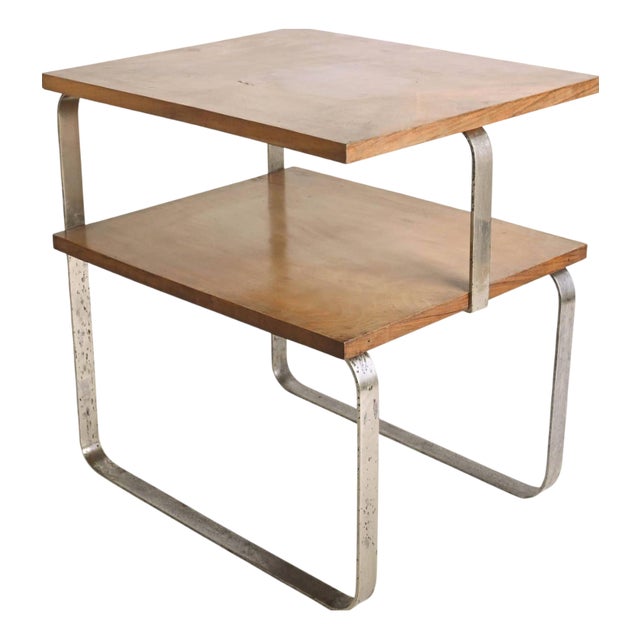 Vintage Bauhaus Side Table in Tubular Steel, 1930s For Sale