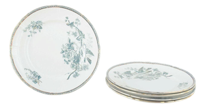 Wexiö Lunch Plates in Faience from Gustavsberg, 1890s, Set of 5