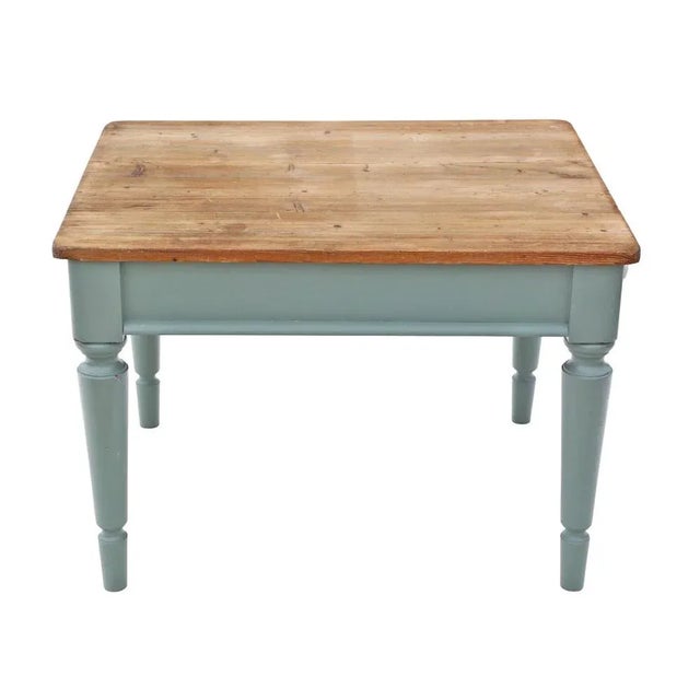 Antique Pine Kitchen Dining Table, 1915 For Sale - Image 3 of 10