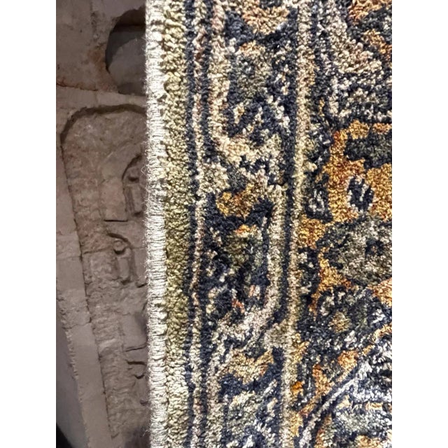 Mid-Century Modern 1970s Vintage Handmade Elegant Persian Rug Silk Tapestry For Sale - Image 3 of 11