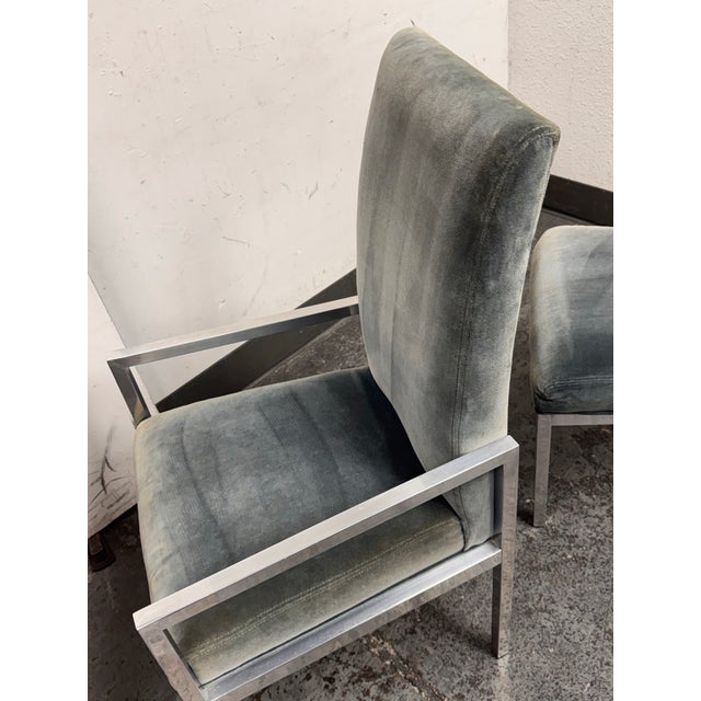 1970s Circa 1970's Milo Baughman for D. I. A. Dining Chairs, Set of Six For Sale - Image 5 of 12