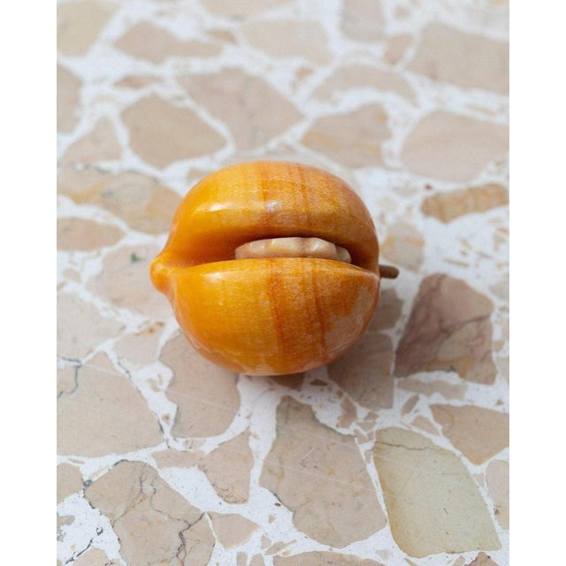 Yellow Vintage Yellow Alabaster Fruits, Italy, 1970s, Set of 5 For Sale - Image 8 of 11