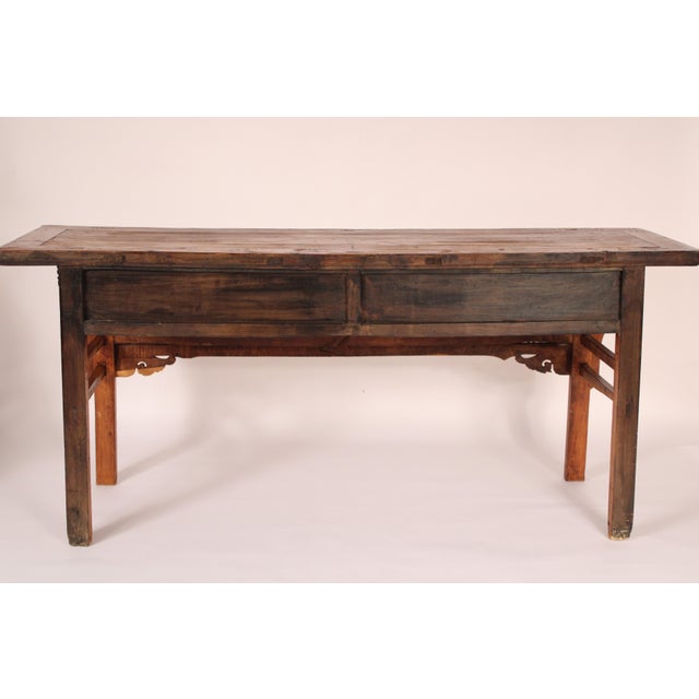 Chinese Elm Wood Sideboard For Sale - Image 12 of 13